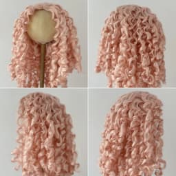 JD073 QBaby Eldorado Parting Long Curly Synthetic Mohair BJD Wig 9-10' 10-11” 11-12“ Pullip Blythes 18' AG Doll Accessies