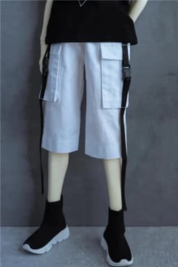 BJD Doll Clothes Black Cargo Pants 70cm 1/4 1/3 In Stock SD17 Boys Handsome Toys Daily Dance Sports Shorts BJD Doll Accessories