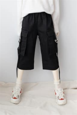 BJD Doll Clothes Black Cargo Pants 70cm 1/4 1/3 In Stock SD17 Boys Handsome Toys Daily Dance Sports Shorts BJD Doll Accessories