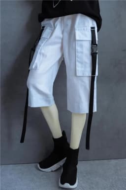 BJD Doll Clothes Black Cargo Pants 70cm 1/4 1/3 In Stock SD17 Boys Handsome Toys Daily Dance Sports Shorts BJD Doll Accessories