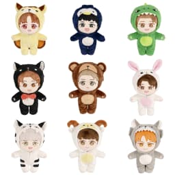 20cm Korean Plush Toy EXO Baekhyun Chanyeol Xiumin Suho Sehun KAI D.O.Chen Plush Dolls With Doll's Clothes Outfit for Gifts
