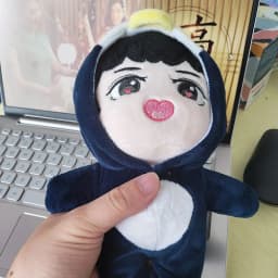 20cm Korean Plush Toy EXO Baekhyun Chanyeol Xiumin Suho Sehun KAI D.O.Chen Plush Dolls With Doll's Clothes Outfit for Gifts