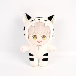 20cm Korean Plush Toy EXO Baekhyun Chanyeol Xiumin Suho Sehun KAI D.O.Chen Plush Dolls With Doll's Clothes Outfit for Gifts
