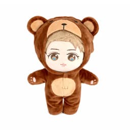 20cm Korean Plush Toy EXO Baekhyun Chanyeol Xiumin Suho Sehun KAI D.O.Chen Plush Dolls With Doll's Clothes Outfit for Gifts