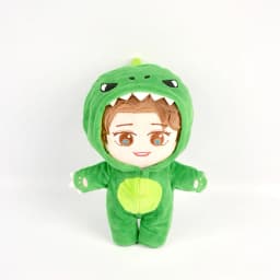 20cm Korean Plush Toy EXO Baekhyun Chanyeol Xiumin Suho Sehun KAI D.O.Chen Plush Dolls With Doll's Clothes Outfit for Gifts