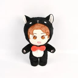 20cm Korean Plush Toy EXO Baekhyun Chanyeol Xiumin Suho Sehun KAI D.O.Chen Plush Dolls With Doll's Clothes Outfit for Gifts