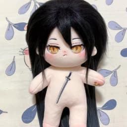 Long black hair 20cm girl replace Clothes Plush Idol Doll Clothes Kids Stuffed Animal Cute Cartoon Fans toys Gift dolls