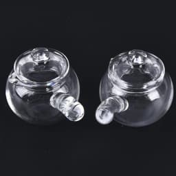 1PCS Dollhouse Cute Miniature Glass Milk Pot Fruit Juice Pot Kettle Model Toys DIY Decoration Charm Toy