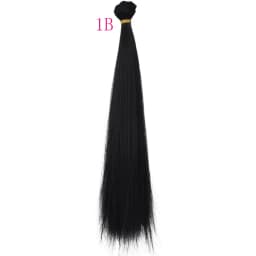 30cm*100cm Doll Hair Pink White Green Blue Brown Color Orange Yellow Color Straight BJD Doll Trees DIY Doll Wigs