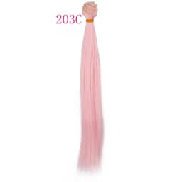 30cm*100cm Doll Hair Pink White Green Blue Brown Color Orange Yellow Color Straight BJD Doll Trees DIY Doll Wigs