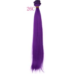 30cm*100cm Doll Hair Pink White Green Blue Brown Color Orange Yellow Color Straight BJD Doll Trees DIY Doll Wigs