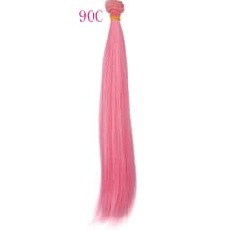 30cm*100cm Doll Hair Pink White Green Blue Brown Color Orange Yellow Color Straight BJD Doll Trees DIY Doll Wigs