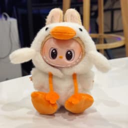 For Labubu Plush Duck The Monsters Forest Fairy Tale Series Clothes Cute Original Custom Hook Weaving Clothes Doll Accessories