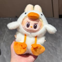 For Labubu Plush Duck The Monsters Forest Fairy Tale Series Clothes Cute Original Custom Hook Weaving Clothes Doll Accessories