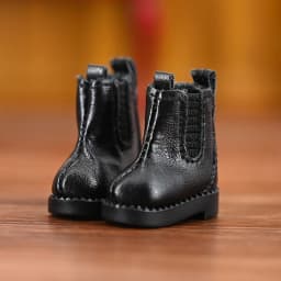Ob11 Doll High Top Shoes 1/12 Inch Leather Shoes Boots Handmade For Gsc Body9 Ymy Hand Hook Doll