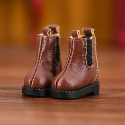 Ob11 Doll High Top Shoes 1/12 Inch Leather Shoes Boots Handmade For Gsc Body9 Ymy Hand Hook Doll