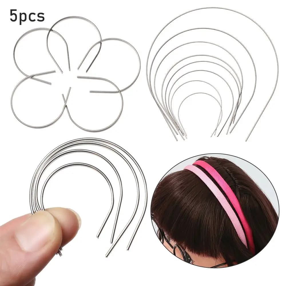 5pcs Hot Sale Quality Cute 1/3 1/4 1/6 1/8 for Doll Headband Materials Doll Hair Decor DIY Doll Head Band Parts Doll Accessories