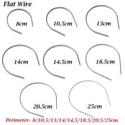 5pcs Hot Sale Quality Cute 1/3 1/4 1/6 1/8 for Doll Headband Materials Doll Hair Decor DIY Doll Head Band Parts Doll Accessories