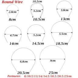 5pcs Hot Sale Quality Cute 1/3 1/4 1/6 1/8 for Doll Headband Materials Doll Hair Decor DIY Doll Head Band Parts Doll Accessories