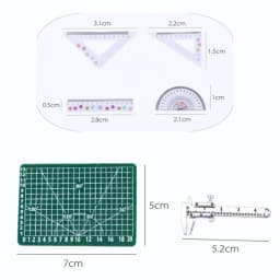 Dolls Accessories Doll Stationery Eraser Rulers 1:12 Scale Dollhouse Writing Materials Playing House Mini Painting Tools