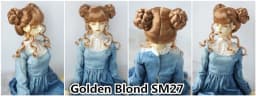 JD729 Newly Cute Twin Buns BJD Synthetic Mohair Wig For SD Blythes Doll Hair 1/3 Accessories