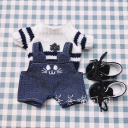 20cm Cotton Doll Kitten Overalls Clothes Fashion T-shirt Doll Pants Suit Casual Sweater Suspender Trousers Shoees Glasses Suits