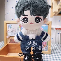 20cm Cotton Doll Kitten Overalls Clothes Fashion T-shirt Doll Pants Suit Casual Sweater Suspender Trousers Shoees Glasses Suits