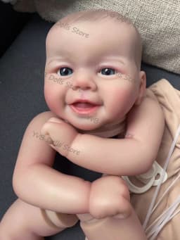 19inches Emmy Reborn Painted Doll Kits Soft Vinyl Reborn Baby Dolls Accessories DIY Realistic Toys DIY Reborn Dolls Kits