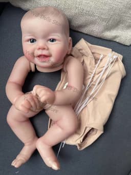 19inches Emmy Reborn Painted Doll Kits Soft Vinyl Reborn Baby Dolls Accessories DIY Realistic Toys DIY Reborn Dolls Kits