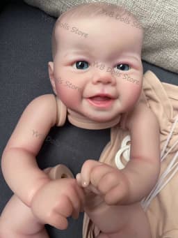 19inches Emmy Reborn Painted Doll Kits Soft Vinyl Reborn Baby Dolls Accessories DIY Realistic Toys DIY Reborn Dolls Kits