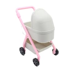 1:12 Baby Stroller Miniature Simulation Baby Bassinet Cart Micro Models DIY Scene Model Dollhouse Decor Doll House Accessories
