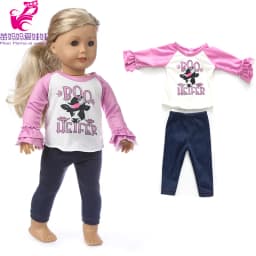 43cm Baby New Born Doll Asymmetrical Dress 18 Inch American Generation Girl Doll Clothes
