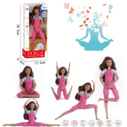 Doll Yoga Sport Figure Mini Wear Clothes DIY Kids Toys Fast Shipping Items For Children Girls DIY Game Holiday Birthday Present