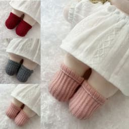 1pair Lovely Princess Plush Doll Casual Socks 15/20cm Cotton Doll Clothes Fashion Doll Cotton Ribbed Socks Clothes