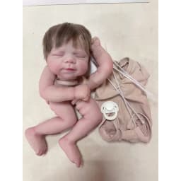 18inch Already Painted Kits Pascale Soft Vinyl Reborn Doll Kit Lifelike Baby 3D Painting with Visible Veins Cloth Body Included