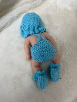 Mini Reborn Doll Clothes Set for 7\" Joseph Micro Preemie Full Body Silicone Doll Accessories - Dolls Not Included