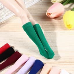 Fashion Doll Socks 1/6 Doll Stockings Clothes Accessories Candy Color Middle Tube Socks For 30CM BJD Dolls Accessories Kids Toys