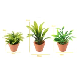 Mini Potted Plant 1:12 Dollhouse Miniature Tree Potted Plant Green Plant Model For Doll House Furniture Home Garden Decor