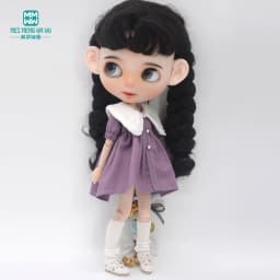 Fashion New Dress for Blyth Doll Azone OB23 OB24 Doll Accessories Girls Gifts