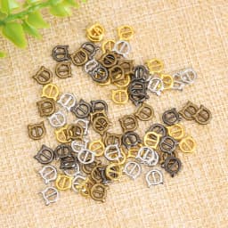 20/40Pcs Adjustment Buckle Mini Metal Doll Tri-glide Belt Buckles Clips DIY Handmade Button Doll Clothes Bags Shoes Accessories