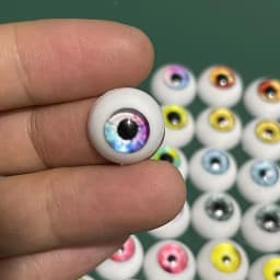 2 Pairs 12mm/14mm Eyeball DIY Toy Eye Plush Animal Eye Accessories Doll Eyeball BJD Eyes