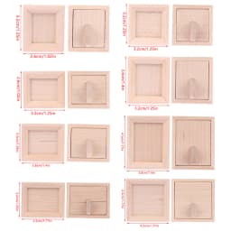 1Pc 1/12 Dollhouse Miniature Wood Photo Frame Simulation Furniture Model Accessories Doll House Decoration