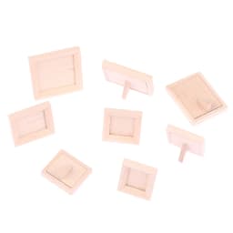 1Pc 1/12 Dollhouse Miniature Wood Photo Frame Simulation Furniture Model Accessories Doll House Decoration
