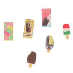 1-5pcs 1:12 Dollhouse Miniature Chocolate Ice Cream Popsicle Mini Ice Pop Food Modle for Pretend Play Kitchen Decor Toys