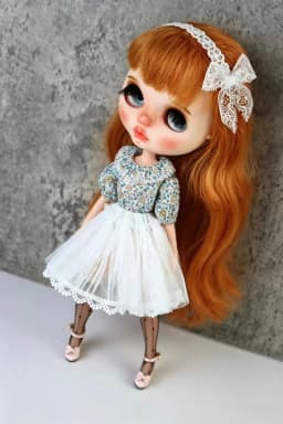 Blyth Doll Clothes Azone OB23 OB24 Doll Accessories Fashion Gauze Skirt T-Shirt Coat