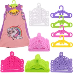 Doll Accessories Coat Hanger for 18 inch American Doll Girl's & 43 cm Baby Doll,Our Generation Dollhouse Decorations,Gift