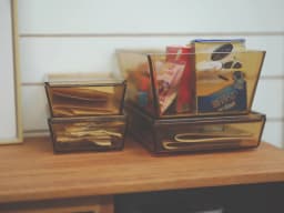 1:6 and 1:12 Mini Model doll house Box with lid/ storage box/containing case 4-piece set