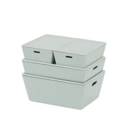1:6 and 1:12 Mini Model doll house Box with lid/ storage box/containing case 4-piece set