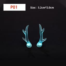 BJD Accessories Horns Wings Resin Fantasy BJD Custom Transparent Tan Skin Option Elf Ears Blue Red Pink Gift