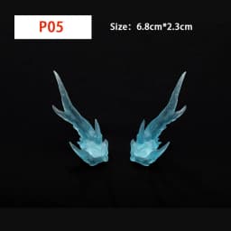 BJD Accessories Horns Wings Resin Fantasy BJD Custom Transparent Tan Skin Option Elf Ears Blue Red Pink Gift